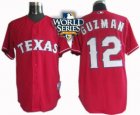 kids 2010 World Series Patch Texas Rangers #12 Guzman red