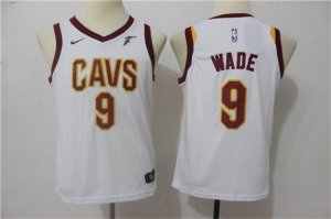 Cavaliers 9 Dwyane Wade White Youth Nike Swingman Jersey