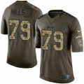 Mens Nike Buffalo Bills #79 Jordan Mills Limited Green Salute to Service NFL Jersey