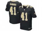 Mens Nike New Orleans Saints #41 Alvin Kamara Elite Black Team Color NFL Jersey