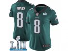 Women Nike Philadelphia Eagles #8 Donnie Jones Midnight Green Team Color Vapor Untouchable Limited Player Super Bowl LII NFL Jersey