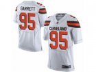 Nike Cleveland Browns #95 Myles Garrett Elite White NFL Jersey
