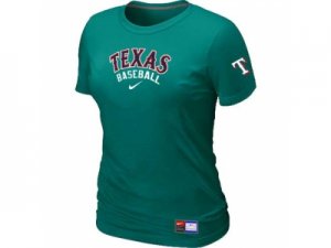 Women Texas Rangers Nike L.Green Short Sleeve Practice T-Shirt