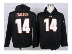 Nike jerseys cincinnati bengals #14 dalton black[pullover hooded sweatshirt]