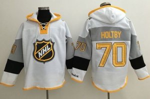 Washington Capitals #70 Braden Holtby White 2016 All Star NHL Hoodie