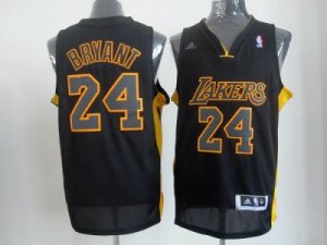 nba los angeles lakers #24 kobe bryant blackyellow[revolution 30 swingman