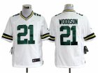 Nike Green Bay Packers #21 Woodson white Game Jerseys