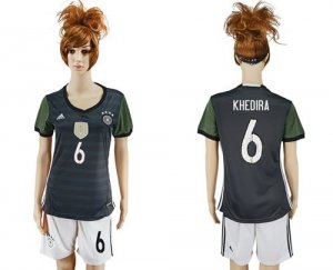 Womens Germany #6 Khedira Away Soccer Country Jersey