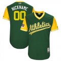 Athletics Green 2018 Players Weekend Authentic Mens Custom Jersey