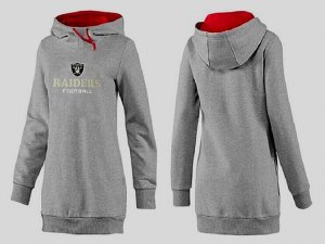 Women Oakland Raiders Logo Pullover Hoodie-058