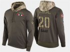 Nike Blackhawks 20 Brandon Saad Olive Salute To Service Pullover Hoodie