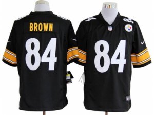 Nike pittsburgh steelers #84 brown black Game jerseys