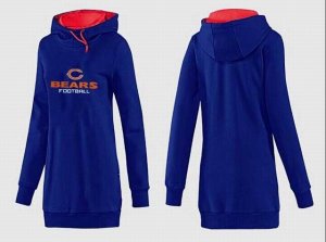 Women Chicago bears Logo Pullover Hoodie-059