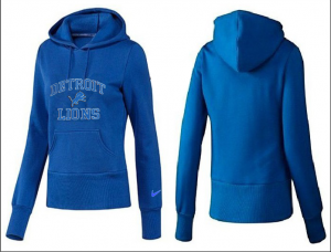 Women Detroit Lions Logo Pullover Hoodie-033