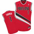 Mens Adidas Portland Trail Blazers #1 Evan Turner Swingman Red Alternate NBA Jersey