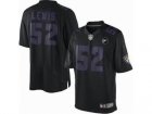 Nike Baltimore Ravens #52 Ray Lewis black jerseys[impact Limited Art Patch]