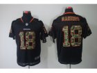 Nike NFL Denver Broncos #18 Peyton Manning black jerseys[camo fashion Elite]