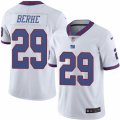 Mens Nike New York Giants #29 Nat Berhe Limited White Rush NFL Jersey