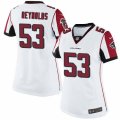 Womens Nike Atlanta Falcons #53 LaRoy Reynolds Limited White NFL Jersey