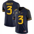 West Virginia Mountaineers 3 Stedman Bailey Navy College Football Jersey