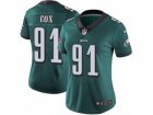 Women Nike Philadelphia Eagles #91 Fletcher Cox Vapor Untouchable Limited Midnight Green Team Color NFL Jersey