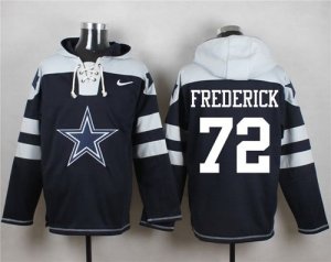 Nike Dallas Cowboys #72 Travis Frederick Navy Blue Player Pullover Hoodie