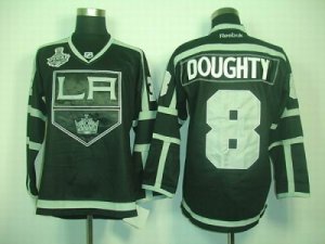 nhl jerseys los angeles kings #8 doughty full black[2012 stanley cup]