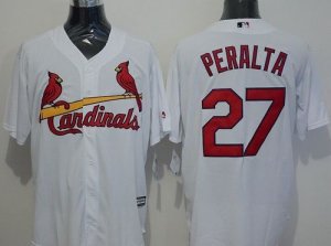 St.Louis Cardinals #27 Jhonny Peralta White New Cool Base Stitched MLB Jersey