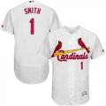 St.Louis Cardinals #1 Ozzie Smith White Flexbase Authentic Collection Stitched Baseball Jersey