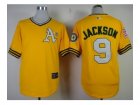 mlb jerseys oakland athletics #9 jackson yellow m&n 1968