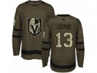 Youth Adidas Vegas Golden Knights #13 Brendan Leipsic Authentic Green Salute to Service NHL Jersey