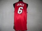 nba miami heat #6 james regular red