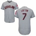 Men's Majestic Cleveland Indians #7 Kenny Lofton Grey Flexbase Authentic Collection MLB Jersey