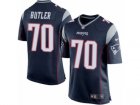Men Nike New England Patriots #70 Adam Butler Game Navy Blue Team Color NFL Jersey