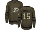 Youth Adidas Anaheim Ducks #15 Ryan Getzlaf Green Salute to Service Stitched NHL Jersey