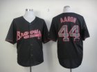 mlb jerseys atlanta braves #44 aaron black[fashion]