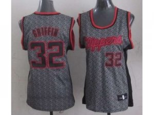 women nba los angeles clippers #32 griffin grey[static fashion swingman]