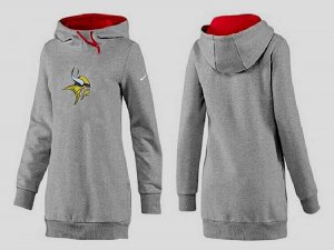 Women Minnesota Vikings Logo Pullover Hoodie-055