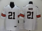 Nike Browns #21 Denzel Ward White 2020 New Vapor Untouchable Limited Jersey