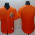 Marlins Blank Orange Drift Fashion Jersey