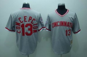 mlb cincinnati reds #13 concepcion m&n grey