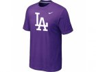 Los Angeles Dodgers Nike Logo Legend Purple T-Shirt