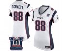Womens Nike New England Patriots #88 Martellus Bennett White Super Bowl LI Champions NFL Jersey