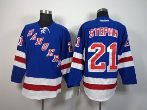 NHL New York Rangers #21 Derek Stepan Blue Jerseys