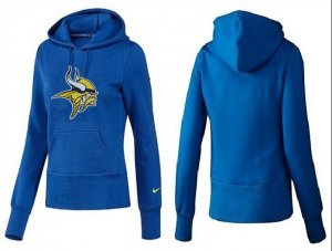 Women Minnesota Vikings Logo Pullover Hoodie-028