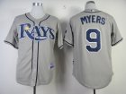 mlb jerseys tampa bay rays #9 myers grey