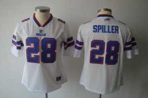 women nfl buffalo bills #28 spiller white