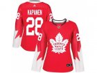 Women Toronto Maple Leafs #28 Kasperi Kapanen Red Alternate Stitched NHL Jersey