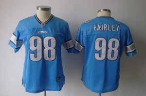 women nfl Detroit Lions #98 fairley blue[2011]