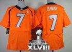 Nike Denver Broncos #7 John Elway Orange Team Color Super Bowl XLVIII NFL Jersey(2014 New Elite)
